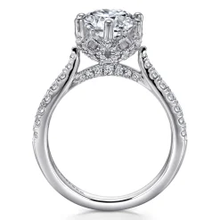 New Gabriel & Co. Genoa - 14K White Gold Diamond Engagement Ring