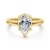 Gabriel & Co. Geo - 14K Yellow Gold Pear Shape Diamond Engagement Ring
