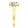 Best Gabriel & Co. Geo - 14K Yellow Gold Round Diamond Engagement Ring