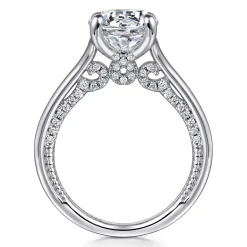 Gabriel & Co. Gia - 14K White Gold Round Diamond Engagement Ring