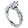 Outlet Gabriel & Co. Gina - Platinum Twisted Marquise Shape Diamond Engagement Ring