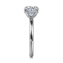Sale Gabriel & Co. Grasey - 14K White Gold Round Solitaire Diamond Engagement Ring