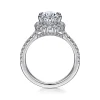 Best Gabriel & Co. Hamilton - 14K White Gold Oval Halo Diamond Engagement Ring