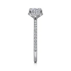 Online Gabriel & Co. Hart - 14K White Gold Hidden Halo Diamond Engagement Ring