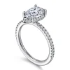 Gabriel & Co. Hart - 14K White Gold Hidden Halo Pear Shape Diamond Engagement Ring