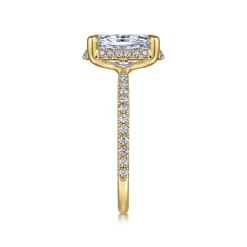 Online Gabriel & Co. Hart - 14K Yellow Gold Hidden Halo Oval Diamond Engagement Ring
