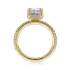 Outlet Gabriel & Co. Hart - 14K Yellow Gold Hidden Halo Emerald Cut Diamond Engagement Ring