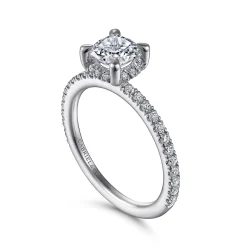 Online Gabriel & Co. Hart - Platinum Cushion Hidden Halo Diamond Engagement Ring