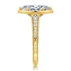 Sale Gabriel & Co. Heath - 14K Yellow Gold Marquise Shape Diamond Engagement Ring