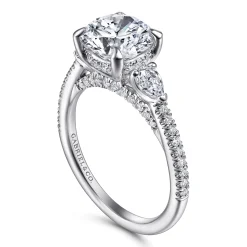 Hot Gabriel & Co. Holloway - 14K White Gold Diamond Engagement Ring