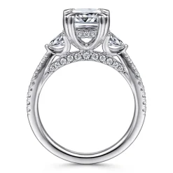 Discount Gabriel & Co. Holloway - 14K White Gold Diamond Engagement Ring