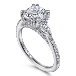 Discount Gabriel & Co. Holloway - 14K White Gold Diamond Engagement Ring