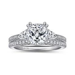 Discount Gabriel & Co. Holloway - 14K White Gold Diamond Engagement Ring