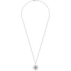 Online Gabriel & Co. 25 inch 14K White Gold Diamond Pave Starburst Pendant Necklace