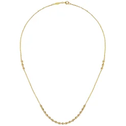 Sale Gabriel & Co. 18 Inch 14K Yellow Gold Beaded Station Necklace