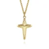 Clearance Gabriel & Co. 22 Inch 14K Yellow Gold Cross Pendant Necklace