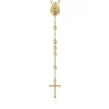 Hot Gabriel & Co. 27 Inch 14K Yellow Gold Cross Rosary Solid Men's Link Chain Necklace