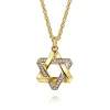 Outlet Gabriel & Co. 22 Inch 14K Yellow Gold Diamond Star of David Pendant Necklace
