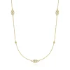Sale Gabriel & Co. 28 inch 14K Yellow Gold Multi Circle Casted Station Necklace