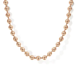 New Gabriel & Co. 22 Inch 3mm 14K Rose Gold Men's Hollow Ball Chain Necklace