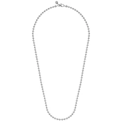 Discount Gabriel & Co. 24 Inch 4mm 14K White Gold Men's Hollow Ball Chain Necklace