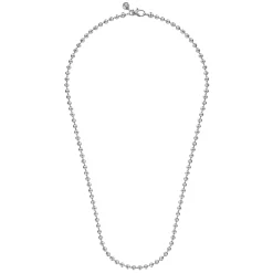 Hot Gabriel & Co. 22 Inch 4mm 14K White Gold Men's Hollow Ball Chain Necklace