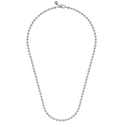 Sale Gabriel & Co. 20 Inch 4mm 14K White Gold Men's Hollow Ball Chain Necklace