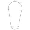 Clearance Gabriel & Co. 24 Inch 3.2mm 14K White Gold Men's Hollow Link Chain Necklace