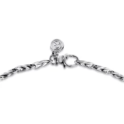 Clearance Gabriel & Co. 24 Inch 3.2mm 14K White Gold Men's Hollow Link Chain Necklace