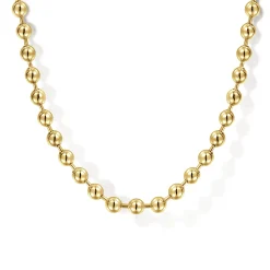 Hot Gabriel & Co. 24 Inch 3mm 14K Yellow Gold Hollow Ball Chain Necklace