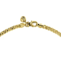 Gabriel & Co. 20 Inch 3.2mm 14K Yellow Gold Hollow Men's Wheat Chain Necklace