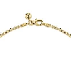 Clearance Gabriel & Co. 22 Inch 2.85mm 14K Yellow Gold Men's Hollow Link Chain Necklace