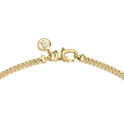 Clearance Gabriel & Co. 22 Inch 3mm 14K Yellow Gold Men's Hollow Cuban Link Chain Necklace