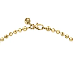 Outlet Gabriel & Co. 22 Inch 4mm 14K Yellow Gold Men's Hollow Ball Chain Necklace