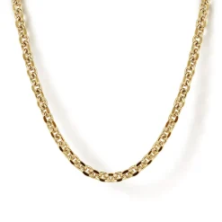 Outlet Gabriel & Co. 20 Inch 2.85mm 14K Yellow Gold Men's Hollow Link Chain Necklace