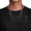 Discount Gabriel & Co. 24 Inch 3.6mm 14K Yellow Gold Men's Hollow Link Chain Necklace