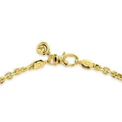 Discount Gabriel & Co. 24 Inch 3.6mm 14K Yellow Gold Men's Hollow Link Chain Necklace