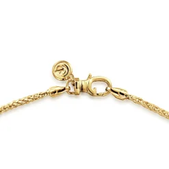 Sale Gabriel & Co. 24 Inch 1.9mm 14K Yellow Gold Men's Hollow Wheat Chain Necklace
