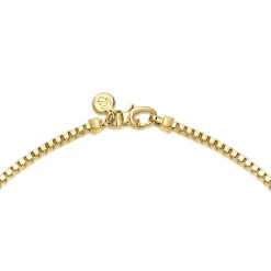 Outlet Gabriel & Co. 20 Inch 2.5mm 14K Yellow Gold Men's Solid Box Chain Necklace