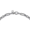 Best Gabriel & Co. 20 Inch 6.4mm 925 Sterling Silver Men's Hollow Figaro Chain Necklace