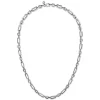 Best Gabriel & Co. 24 Inch 6.4mm 925 Sterling Silver Men's Hollow Figaro Chain Necklace