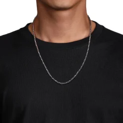 Hot Gabriel & Co. 24 Inch 3.2mm 925 Sterling Silver Men's Hollow Link Chain Necklace