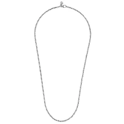 Hot Gabriel & Co. 24 Inch 3.2mm 925 Sterling Silver Men's Hollow Link Chain Necklace