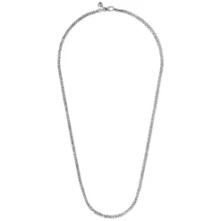 Hot Gabriel & Co. 24 Inch 3.2mm 925 Sterling Silver Men's Solid Wheat Chain Necklace