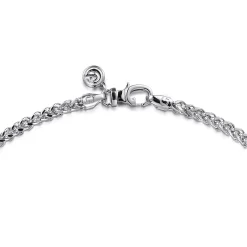 Gabriel & Co. 22 Inch 3.2mm 925 Sterling Silver Men's Solid Wheat Chain Necklace