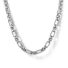 Best Gabriel & Co. 22 Inch 3mm 925 Sterling Silver Men's Solid Figaro Link Chain Necklace