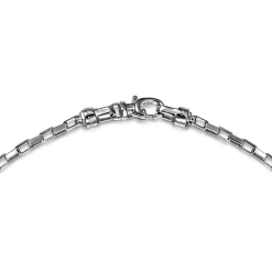 Outlet Gabriel & Co. 22 Inch 2.5mm 925 Sterling Silver Men's Solid Box Chain Necklace