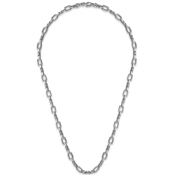 Discount Gabriel & Co. 22 Inch 6.10mm 925 Sterling Silver Men's Solid Figaro Chain Necklace