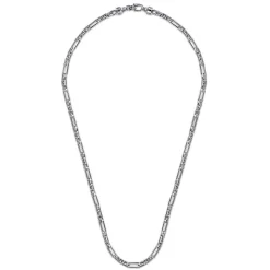 New Gabriel & Co. 22 Inch 5.50mm 925 Sterling Silver Men's Solid Faceted Link Chain Necklace
