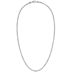 Sale Gabriel & Co. 22 Inch 3mm 925 Sterling Silver Men's Solid Round Box Chain Necklace